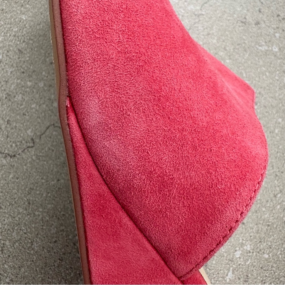 Vince Camuto Coral Suede Wedge Heel Sandals - Picture 8 of 8